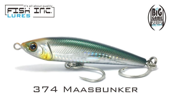Hooker 110mm Sinking Stickbait 374 Maasbunker