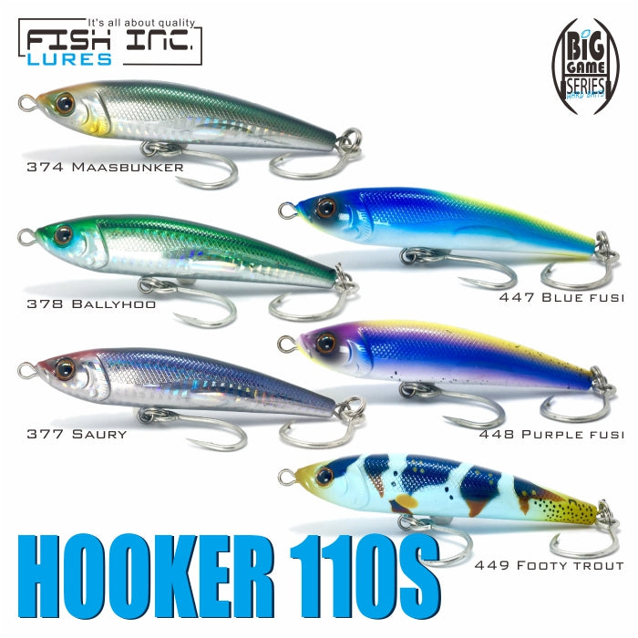 easy hooker for fishing Hooker 110mm Sinking Stickbait 374 Maasbunker