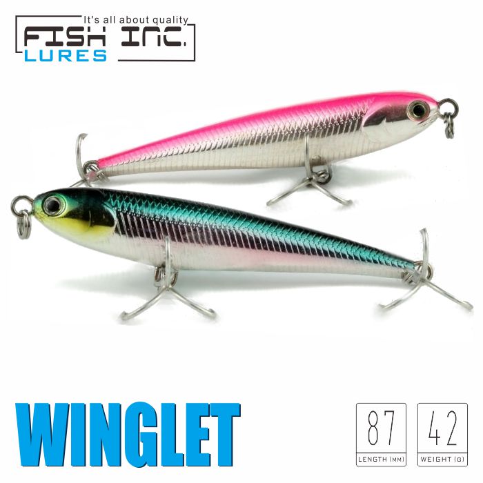 Winglet 87mm Zinc Casting Jig 307 Purple back