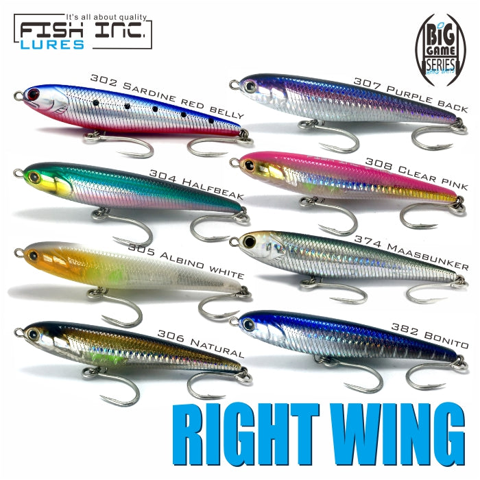 Right Wing 120mm Sinking Stickbait – Fish Inc Lures INTL