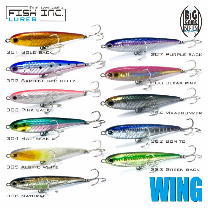 Wing 120mm Sinking Stickbait – Fish Inc Lures INTL