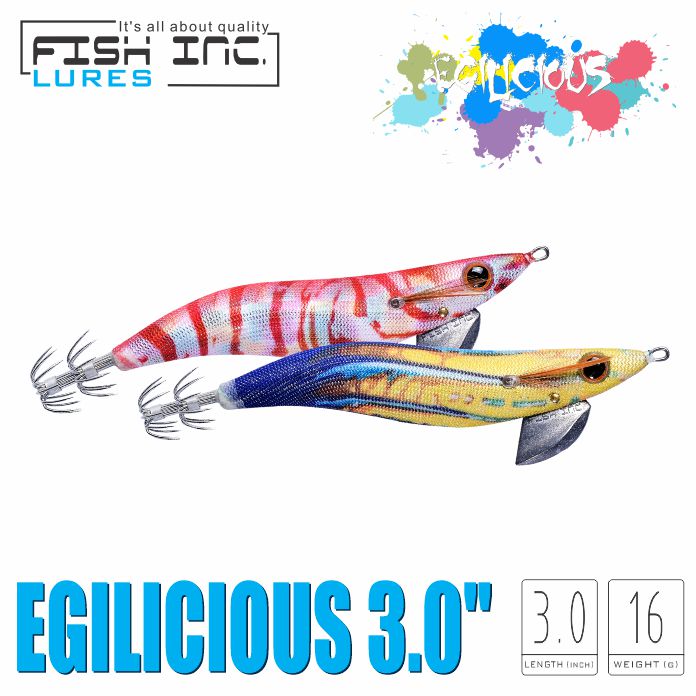 Egilicious 3.0" Squid Jig