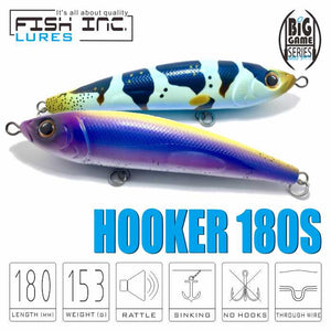 d hooker for fish Hooker 180mm Sinking Stickbait – Fish Inc Lures INTL