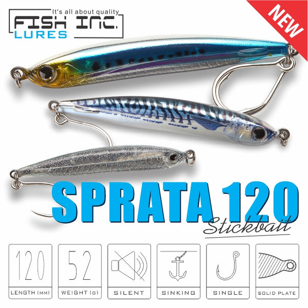 Sprata 120mm sinking stickbait – Fish Inc Lures INTL
