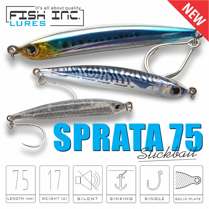 fish inc lures south africa Wing 120mm Sinking Stickbait 306 Natural Available with trebles Hooker 110mm Sinking Stickbait 374