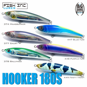 Hooker 180mm Sinking Stickbait 448 Purple Fusi