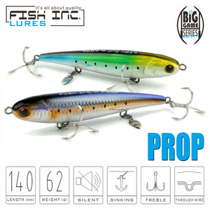 Prop 140mm Sinking Stickbait – Fish Inc Lures INTL
