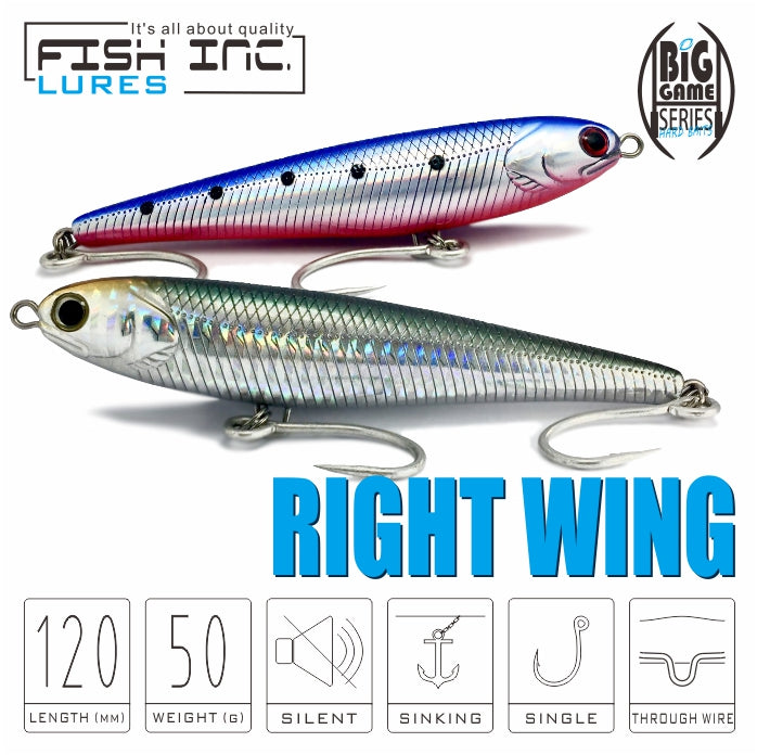 Right Wing 120mm Sinking Stickbait