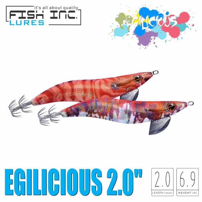 Egilicious 2.0" Squid Jig