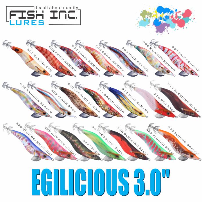 Egilicious 3.0" Squid Jig