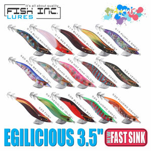 Egilicious 3.5" Fast Sink Squid Jig